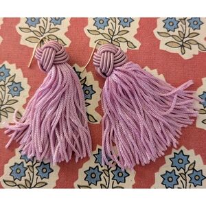 Lavender Tassel Earrings